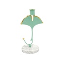 Portavela de Mesa Base Iliosinnova Mármol Floral color Verde