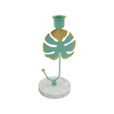 Portavela de Mesa Iliosinnova Base Mármol Floral color Verde