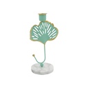 Portavela de Mesa Iliosinnova Base Mármol Palma color Verde