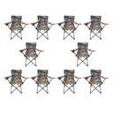  10 Sillas Plegables Playa Militar