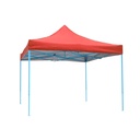 Toldo Plegable 2x2 con Paredes Rojo
