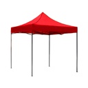 Toldo Plegable con Paredes 3x3 Rojo