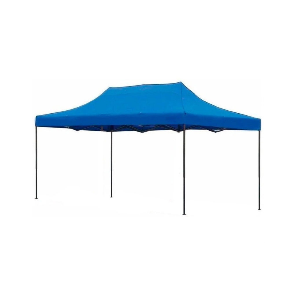 Toldo Plegable con Paredes 3x6 Azul 1