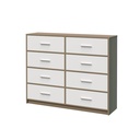 Cajonera cómoda de 8 cajones Café