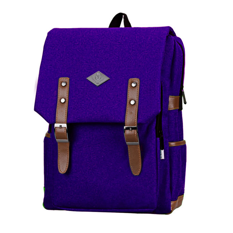 Mochila escolar vintage Morado