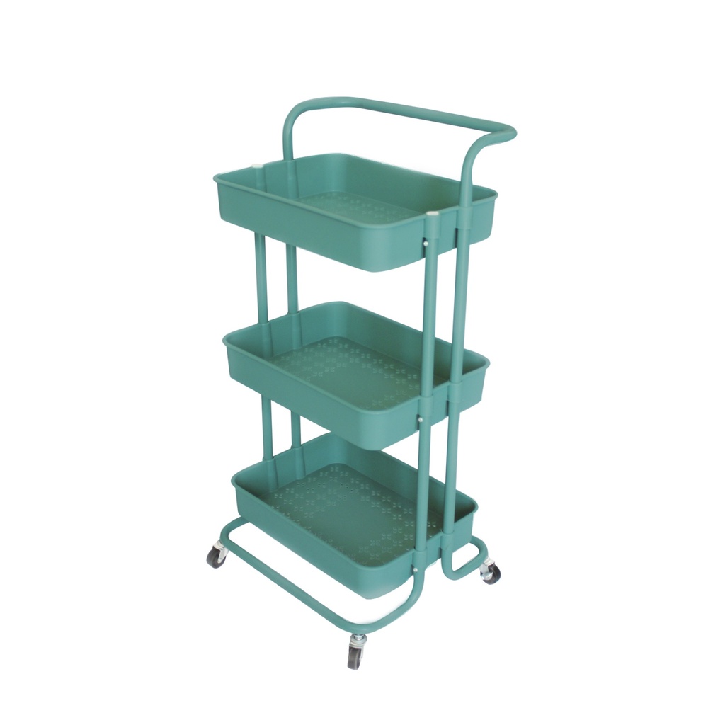 Carrito multifuncional organizador de plástico Azul