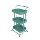 Carrito multifuncional organizador de plástico Azul