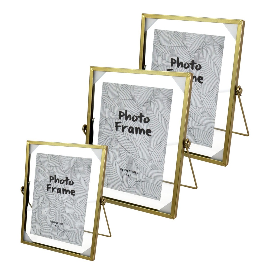 [PTR-D/Kit] 3 Portarretratos Dorados