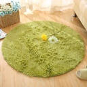 Tapete shag redondo Verde