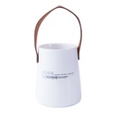 Maceta asa de cuero SQ033 FORK INSIDE