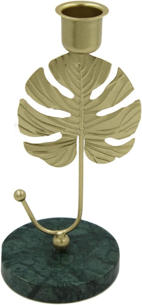 [PVM-Linden-V/D] Portavela de Mesa Base Marmol Linden Dorado