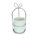 Macetero con asa de hierro LY0838 Plata