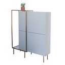 Credenza bufetera con estructura gris
