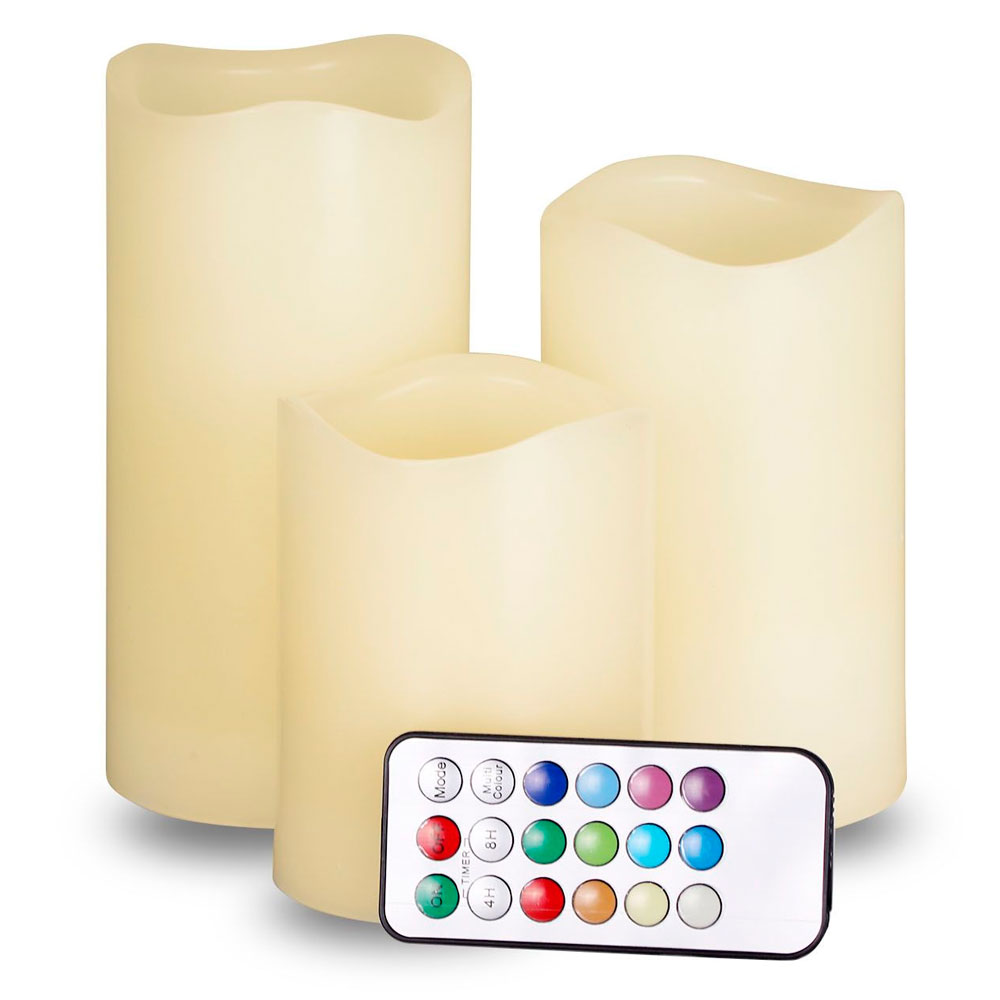 Velas juego de 3