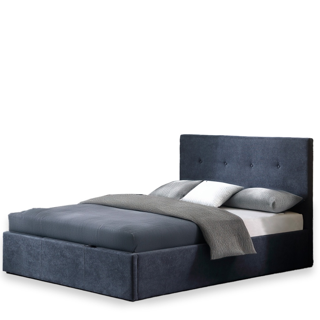 [Cama-9550/M] Base Con Cabecera Cama-9550 de Madera Matrimonial