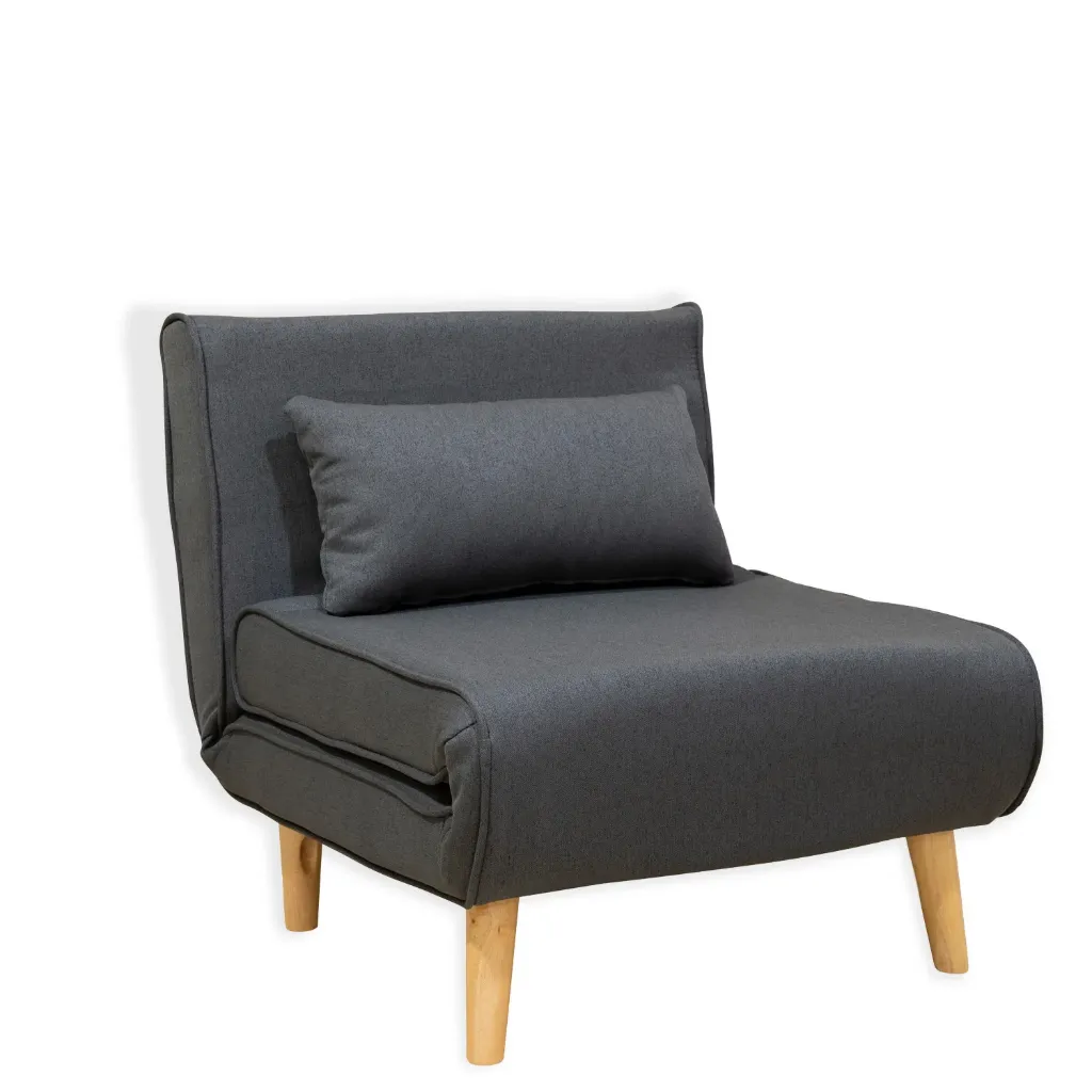 [SC1066-Gris] Sofa Cama Individual Gris
