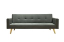 Sofa Cama 3 Plazas con antebrazos Gris