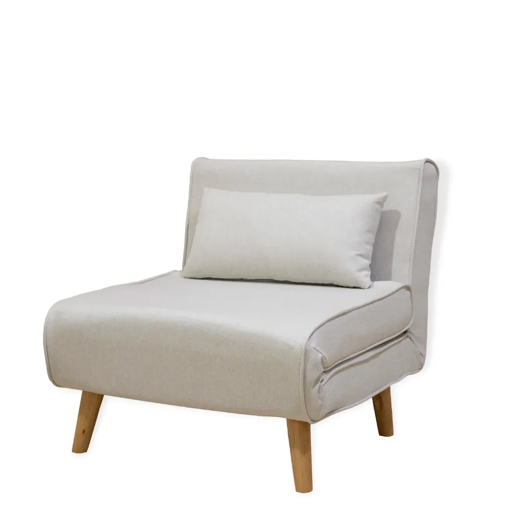 [SC1066-Bei] Sofa Cama Individual Beige