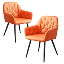 2 Sillas de comedor Valencia Naranja