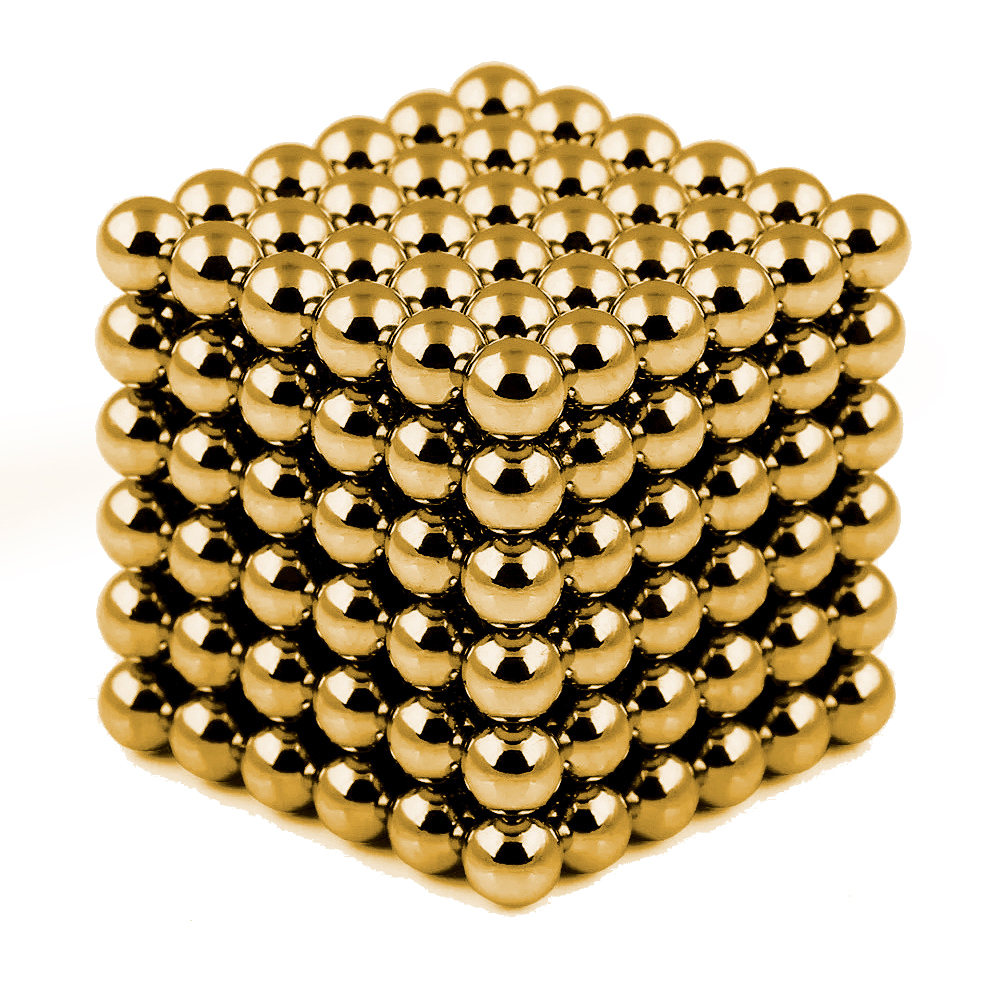 [Bola-Dora] Bolas magnéticas (Dorado)
