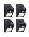 4 Lámparas solares con 30 leds (100)