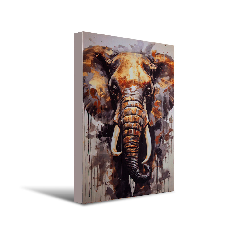 [CDT-elefante] Cuadro decorativo 80x120 CDT-elefante