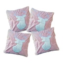 Paquete de 4 Fundas para cojín Decorativas 43x42cm