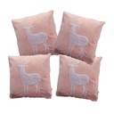 Paquete de 4 Fundas para cojín Decorativas 43x42cm