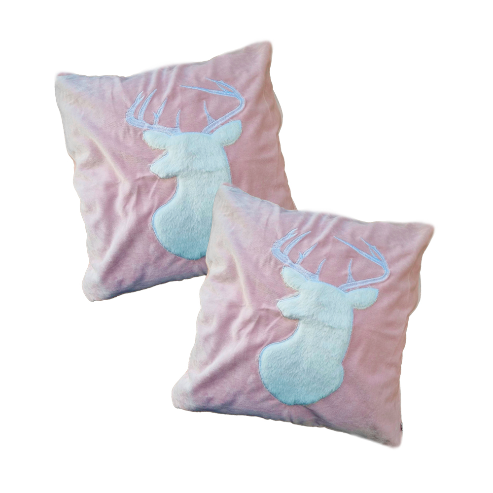 [2FCA-AlceRsa] Paquete de 2 Fundas para cojín Decorativas 43x42cm