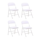 4 Sillas Plegables Blancas