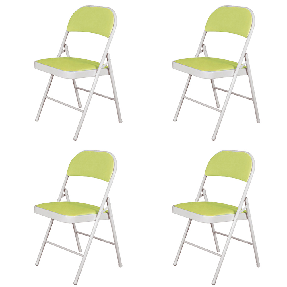 [4SPO-VerL] 4 Sillas Plegables Verde Limón