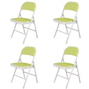 4 Sillas Plegables Verde Limón