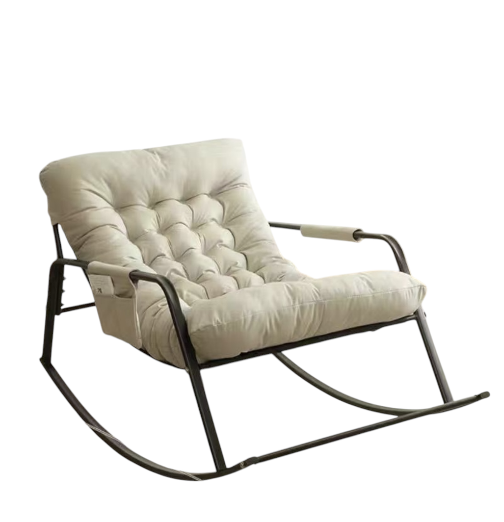 [M-Oslo/Beige] Silla Mecedora Oslo Color Beige