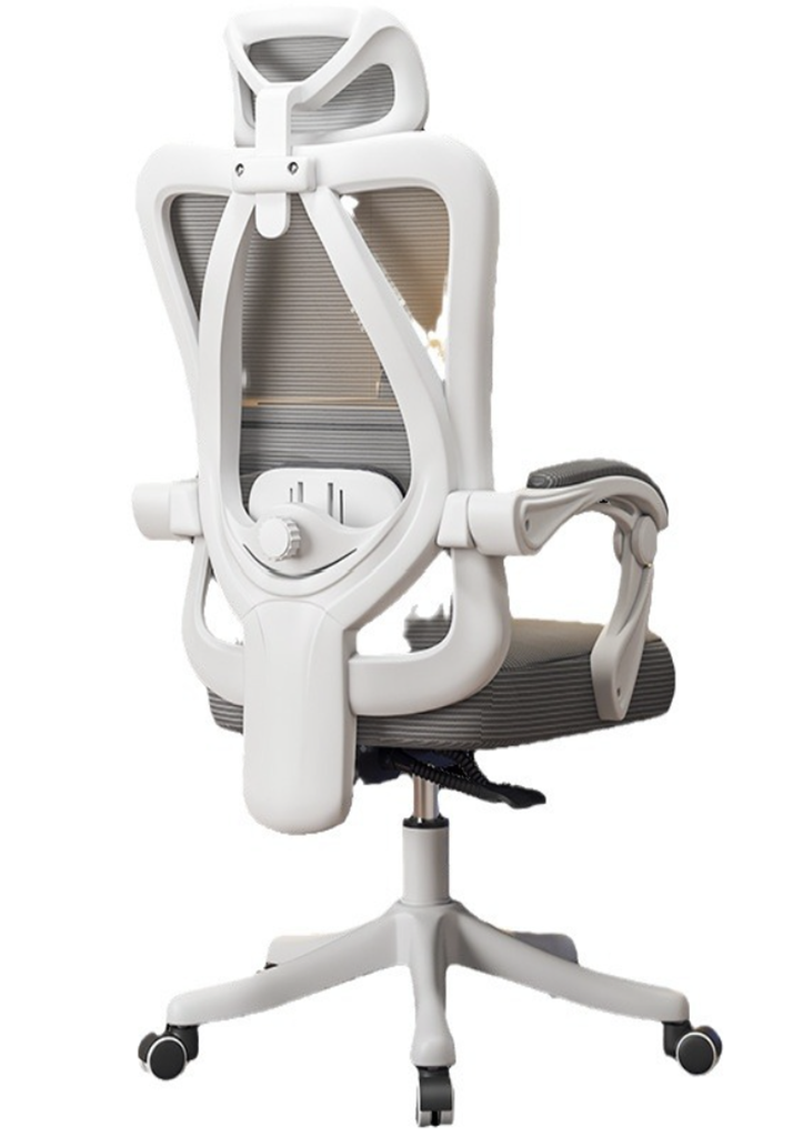 [SOE-Bla] Silla Para Oficina Ergonómica con Soporte Lumbar Blanca