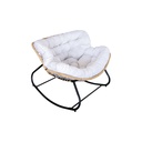 Silla Mecedora Acojinada Beige