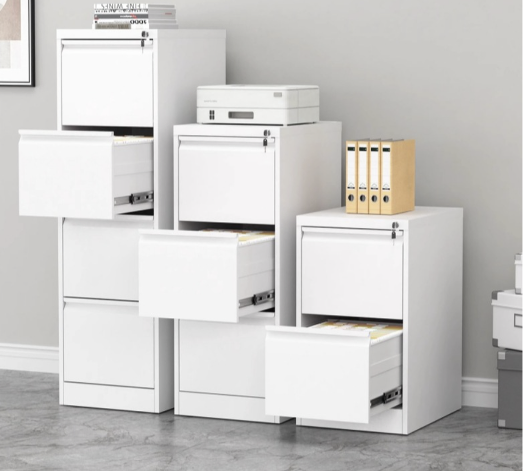 Archivero Metalico de 3 Cajones Negro