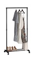 Perchero de ropa multifuncional sencillo Negro
