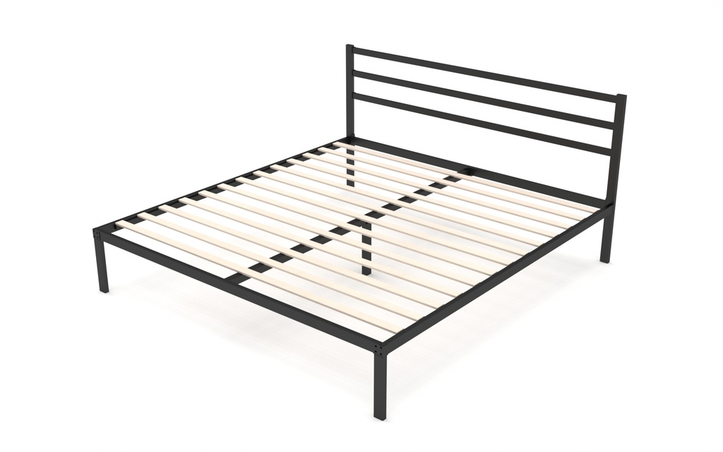 Base con Cabecera Cama-Ind de Madera King