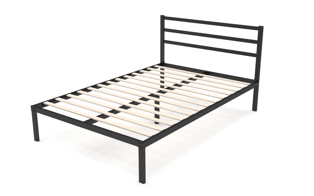 [Cama-Ind/M/GDX] Base con Cabecera Cama-Ind de Madera Matrimonial