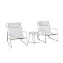 Sala de jardín de 3 pzs Blanco