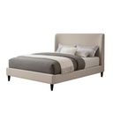 Base Con Cabecera Cama-9569 color Beige de Madera King