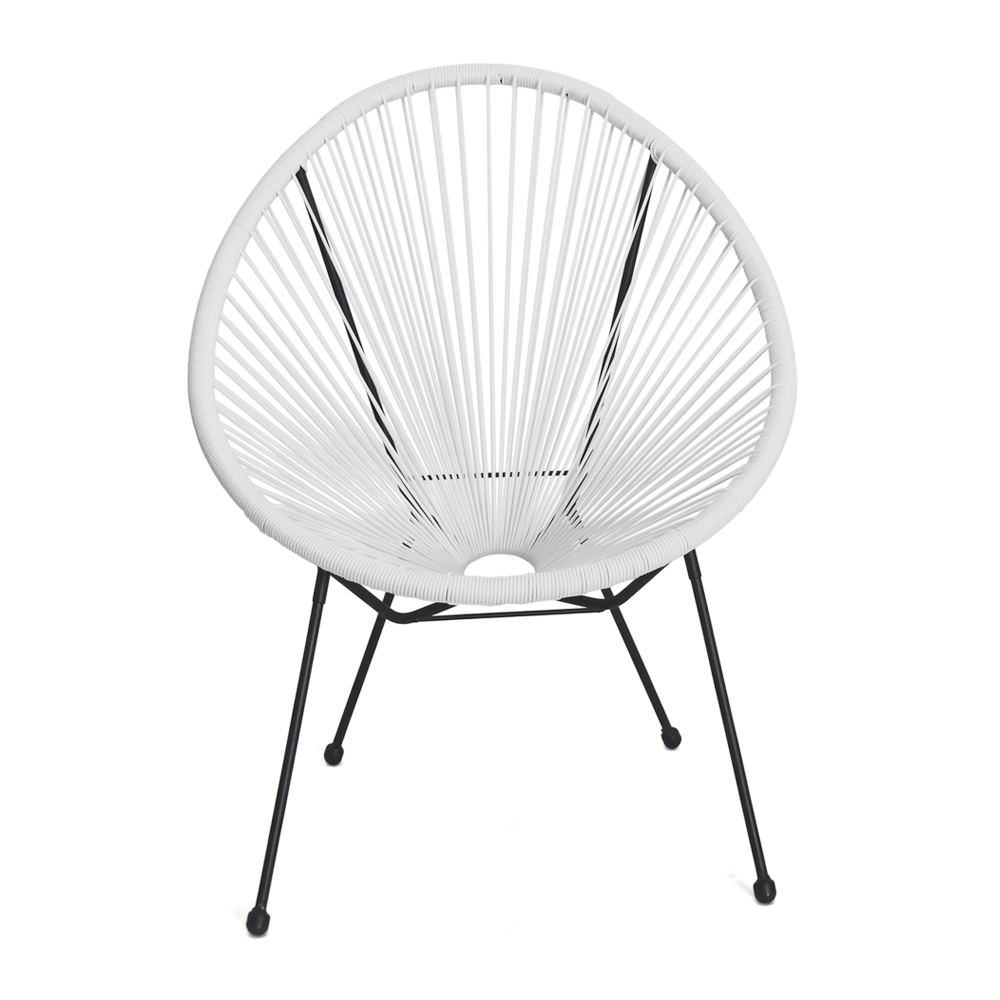 [Silla-Acapulco/Bla] Silla tipo Acapulco color Blanco