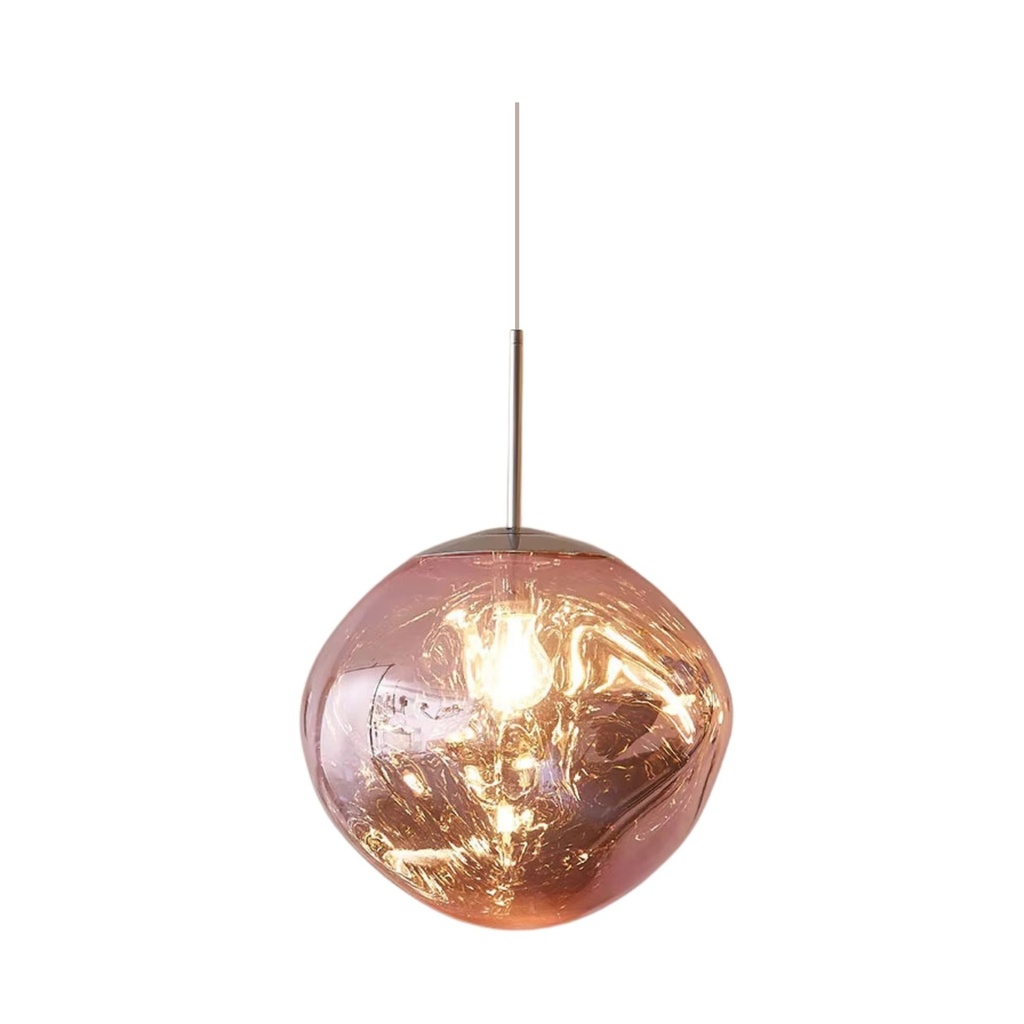 [Lam-Lava28/Rosa] Lámpara Colgante Lava 28 Color Rosa