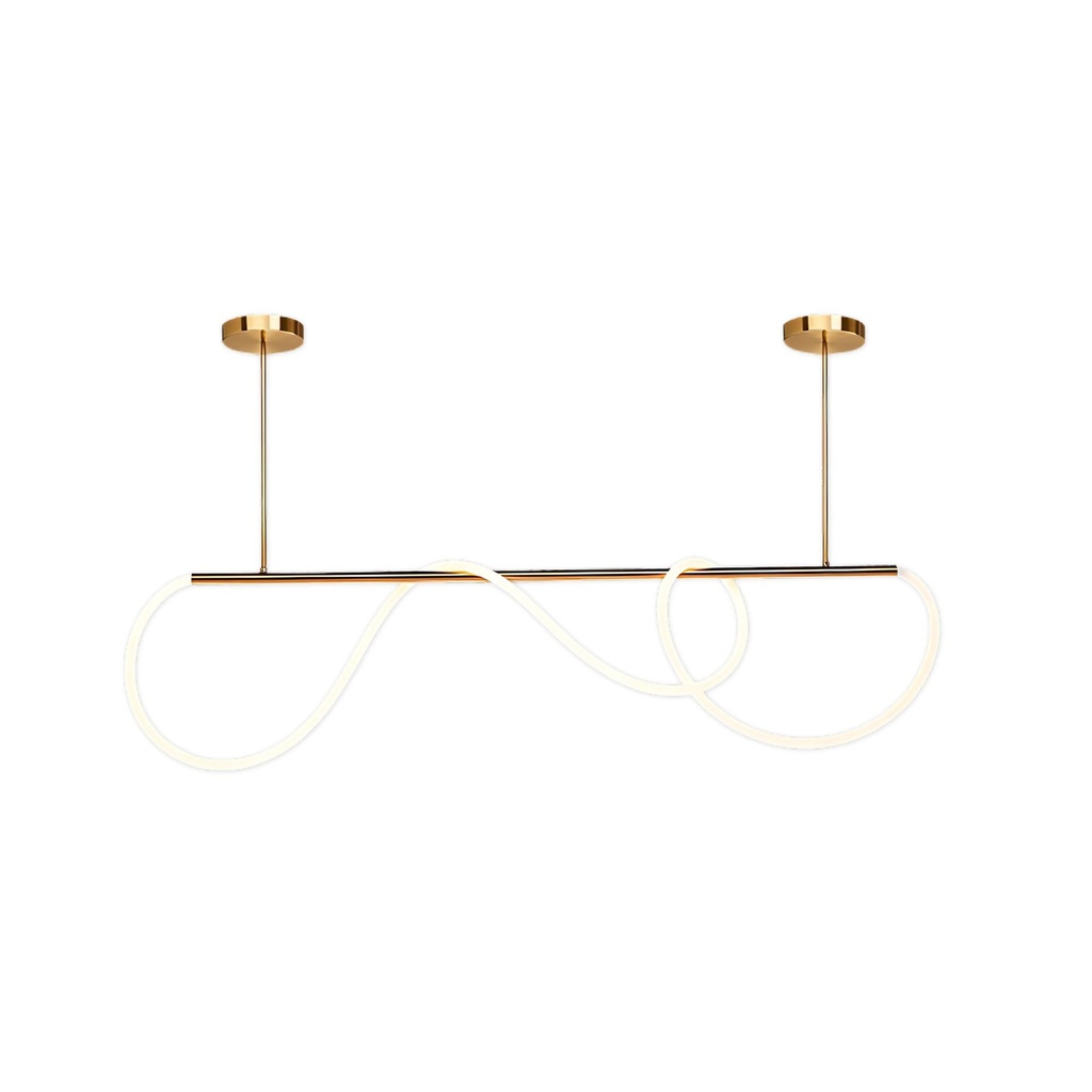 [Lam-Linea/Dor] Lampara linea con estructura dorada