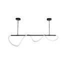 Lampara linea con estructura negra