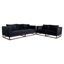 Sofá Verona 5 plazas (Negro)