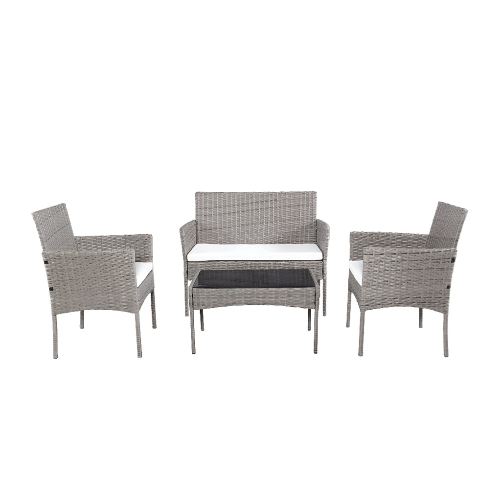 [Sala-4p/GriGri] Sala de jardín (Gris con gris)