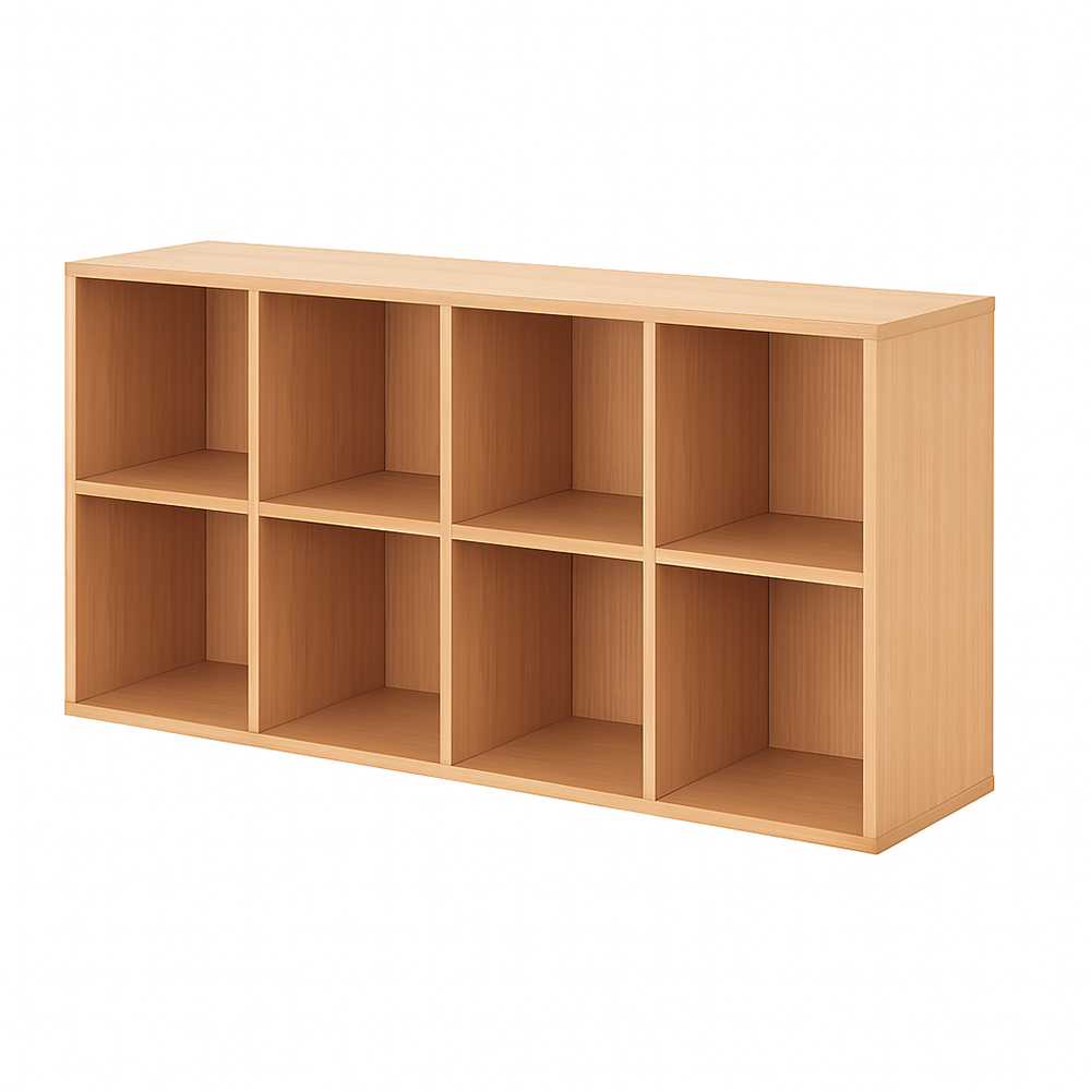 [L8-Map] Librero 8 cubos Maple