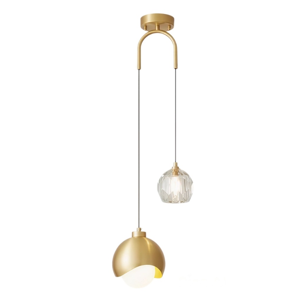 Candelabro con cristal