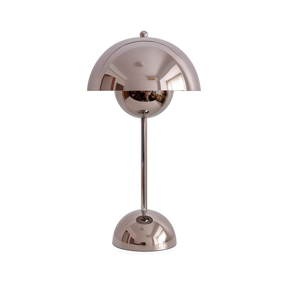 Lámpara de Mesa Redonda Panton Plata